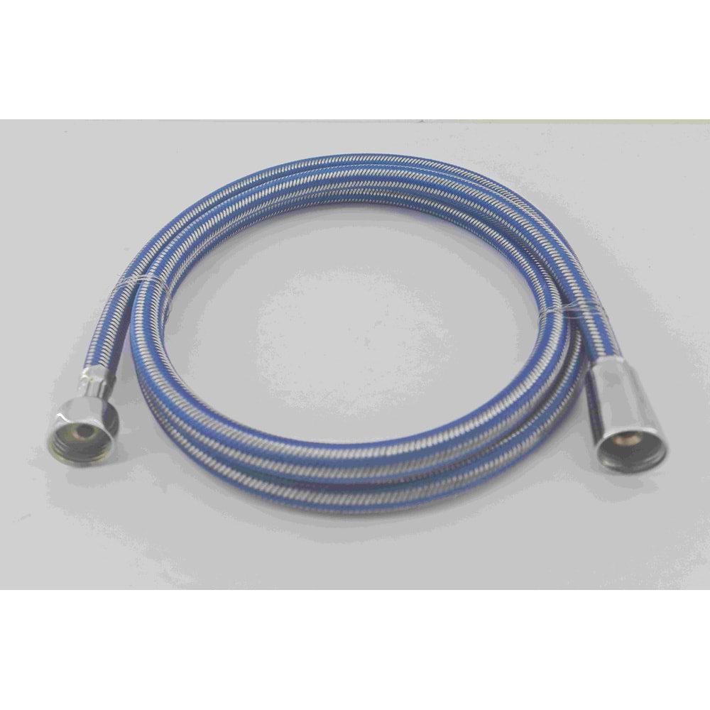 YKS ÇELİK 360 DÖNERLİ DUŞ SPİRALİ 150 CM (MAVİ)